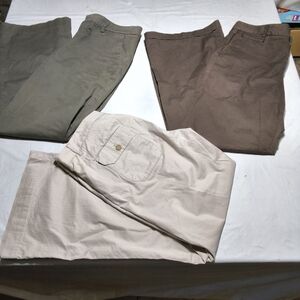 Bundle 3 GAP Woman's Trouser Wide Leg Pants Size 6